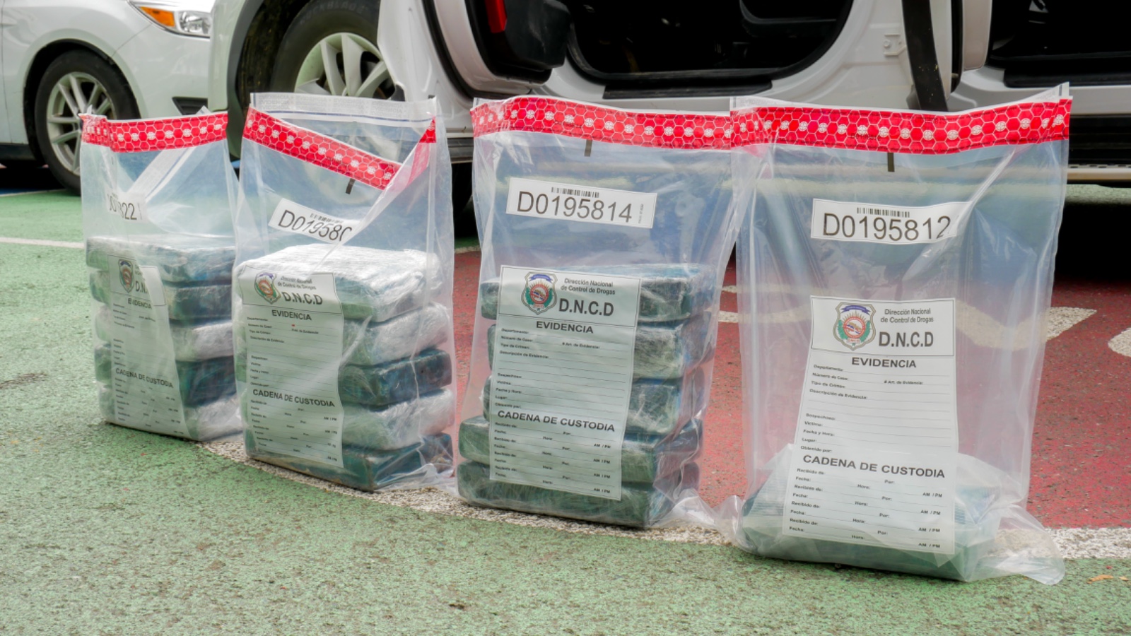 Miembros de la Policía Nacional y agentes de la Dirección Nacional de Control de Drogas (DNCD), coordinados por el Ministerio Público, dentro del reforzamiento de las labores conjuntas para enfrentar el narcotráfico, incautaron 200 paquetes de cocaína, en una labor de seguimiento e interdicción conjunta, desarrollada en el municipio de Boca Chica, provincia Santo Domingo.